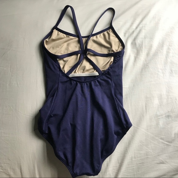 Strapped Back Rhinestone Ballet Gymnastics Leotard - Picture 2 of 4